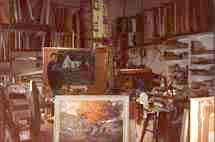 The Artist in his atelier